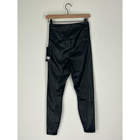 90 Degree Reflex Super High Waist Faux Leather Fleece Lined Leggings Small Black - Picture 7 of 10